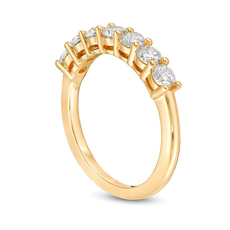 0.75 CT. TW Diamond Seven Stone Anniversary Band in 10K Gold