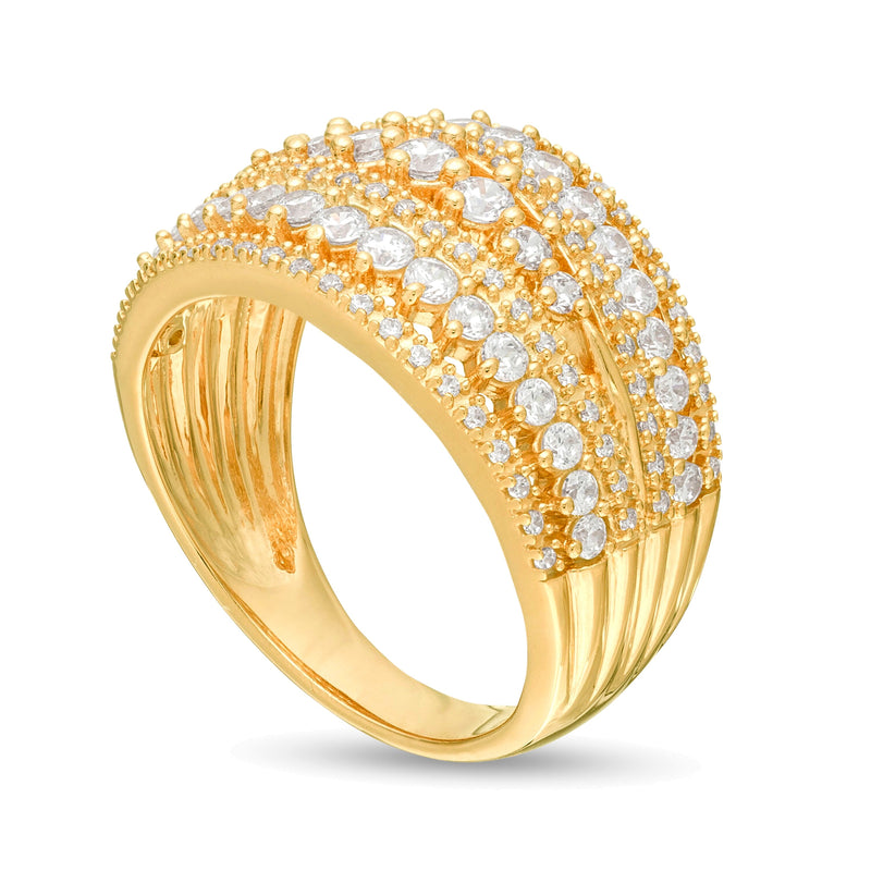 1.25 CT. TW Diamond Multi-Row Ring in 10K Gold