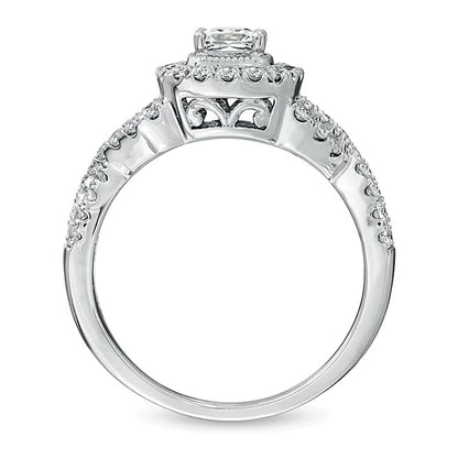 Celebration LuxÂ® 1.0 CT. TW Princess-Cut Diamond Engagement Ring in 14K White Gold (I/SI2)