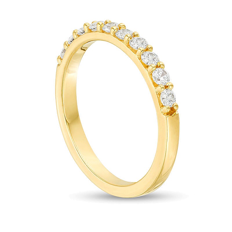 0.5 CT. TW Diamond Ten Stone Wedding Band in 10K Gold