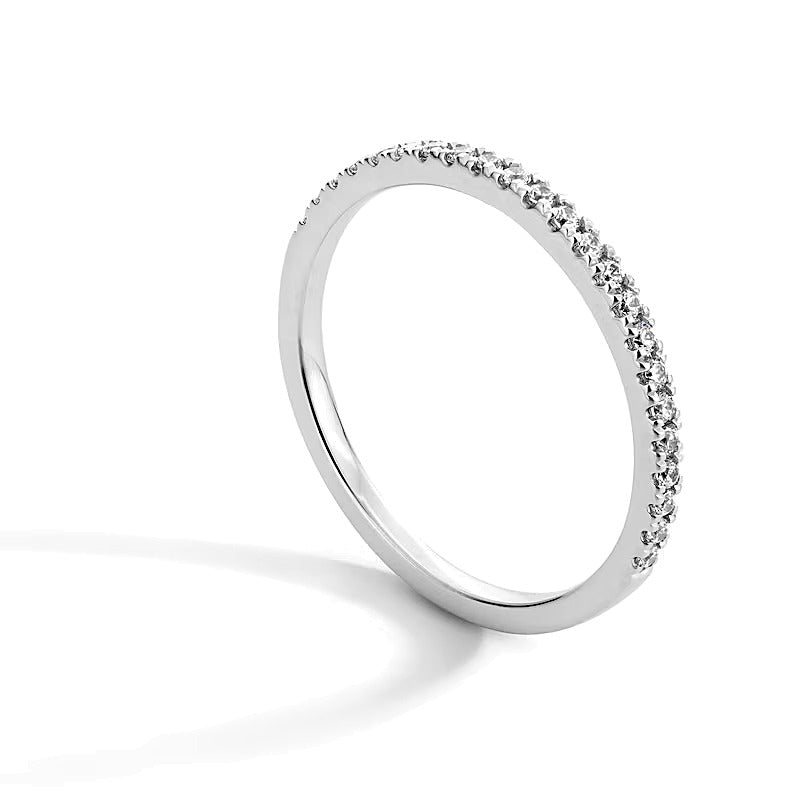 0.17 CT. TW Lab-Grown Diamond Band in 14K White Gold (F/SI2)