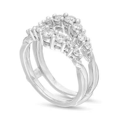 0.88 CT. TW Diamond Contour Solitaire Enhancer in 10K White Gold
