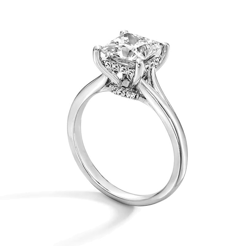 2.0 CT. TW Princess-Cut Lab-Grown Diamond Solitaire Split Shank Engagement Ring in 14K White Gold (F/VS2)