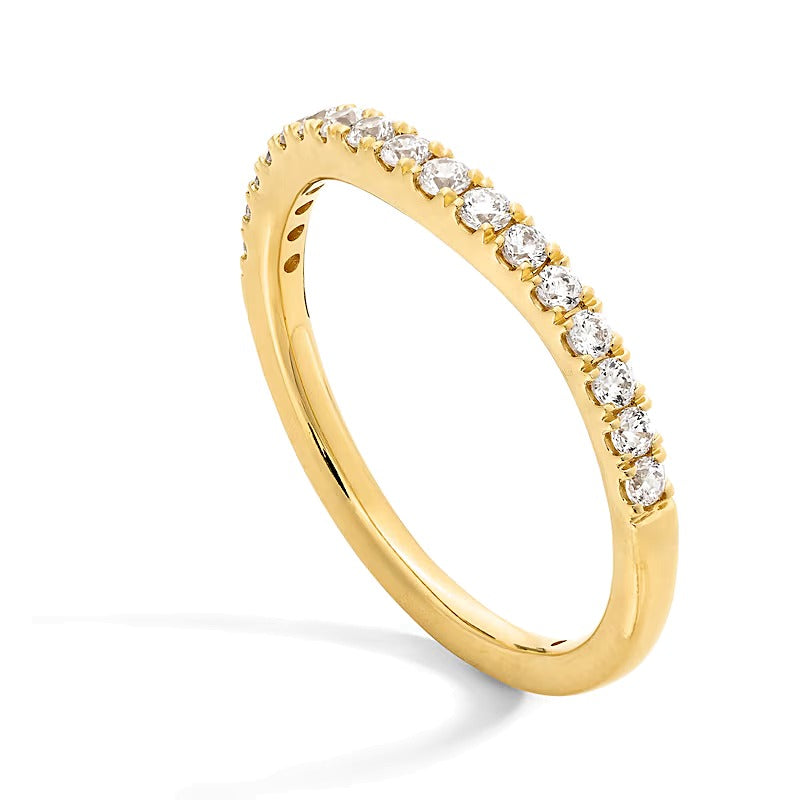 0.33 CT. TW Lab-Grown Diamond Contour Anniversary Band in 14K Gold (F/VS2)