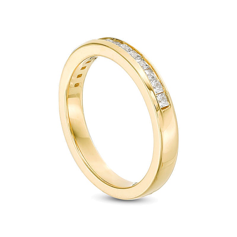 0.5 CT. TW Princess-Cut Diamond Wedding Band in 10K Gold