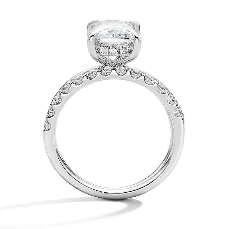 2.0 CT. TW Radiant-Cut Lab-Grown Diamond Bridal Set in 14K White Gold (F/VS2)