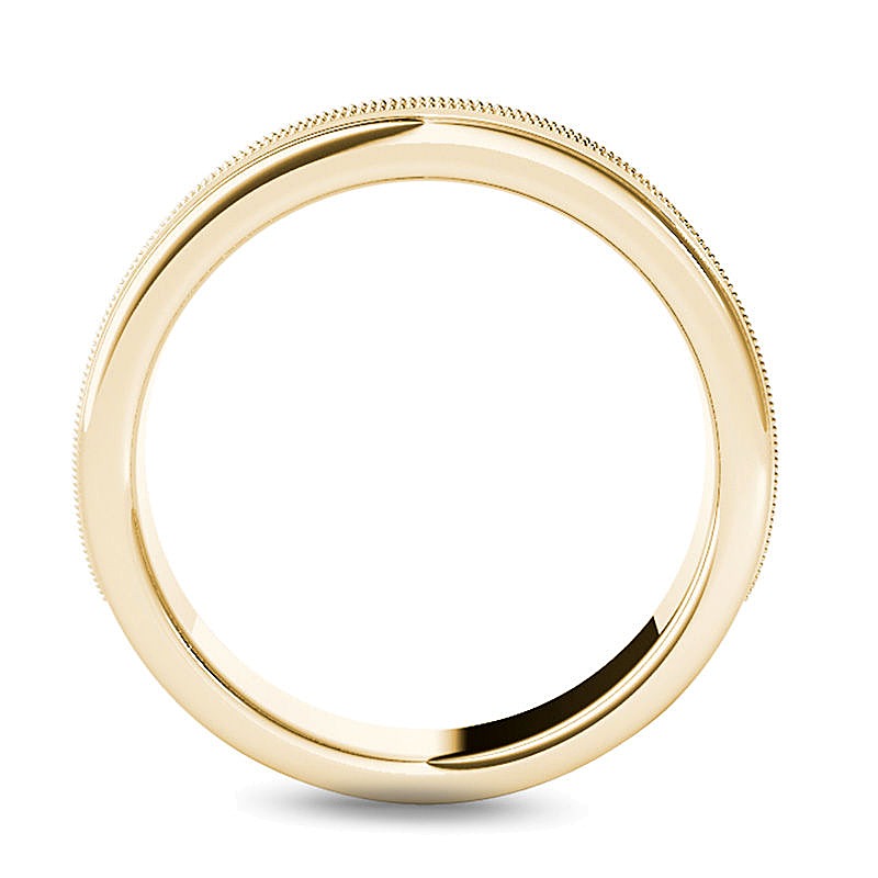 0.33 CT. TW Diamond Channel Milgrain Wedding Band in 14K Gold