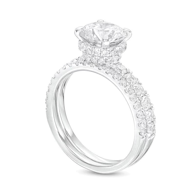 3.0 CT. TW Lab-Grown Diamond Bridal Set in 14K White Gold (I/SI2)