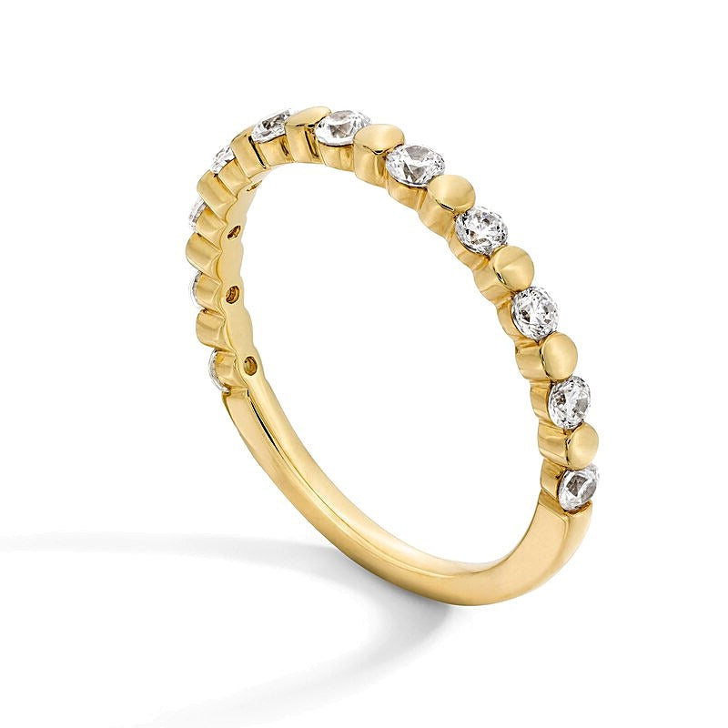 0.38 CT. TW Lab-Grown Diamond Alternating Station Stackable Band in 10K Gold (F/VS2)