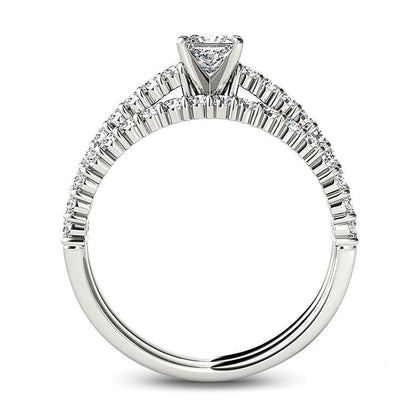 1.0 CT. TW Diamond Bridal Set in 14K White Gold