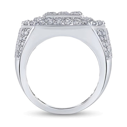 5.0 CT. TW Diamond Frame Ring in 10K White Gold