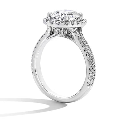 2.63 CT. TW Elongated Cushion-Cut Lab-Grown Diamond Frame Ring in 14K White Gold (F/VS2)