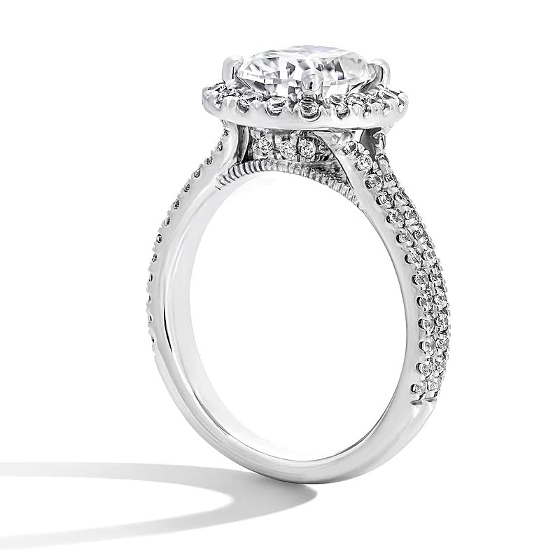 2.63 CT. TW Elongated Cushion-Cut Lab-Grown Diamond Frame Ring in 14K White Gold (F/VS2)