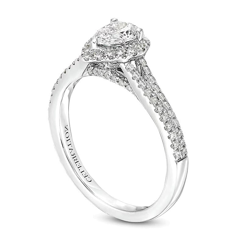 Celebration Infiniteâ¢ 1.0 CT. TW Pear-Shaped Diamond Frame Engagement Ring in 14K White Gold (I/SI2)
