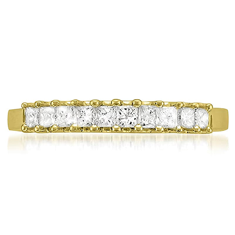 0.5 CT. TW Princess-Cut Diamond High Profile Ten Stone Ring in 14K Gold