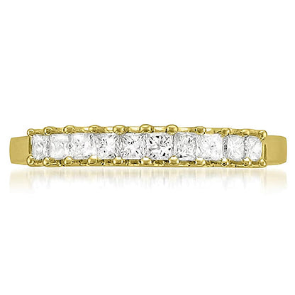 0.5 CT. TW Princess-Cut Diamond High Profile Ten Stone Ring in 14K Gold