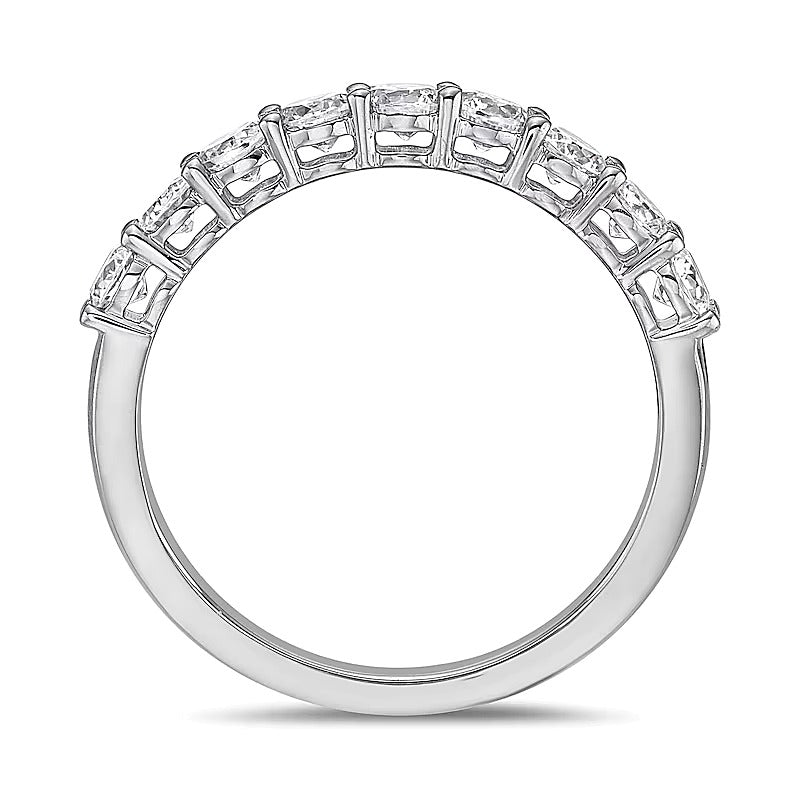0.75 CT. TW Diamond Nine Stone Band in 10K White Gold (I/I2)