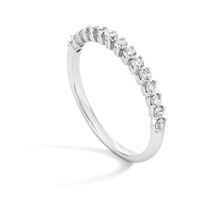 0.33 CT. TW Diamond Graduated Stackable Anniversary Band in 10K White Gold