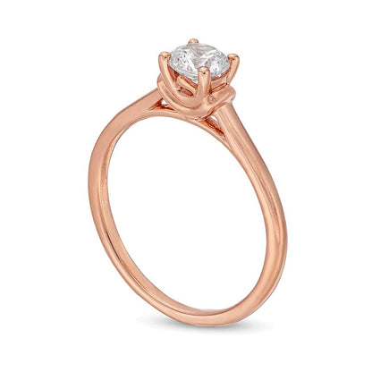 0.5 CT. Diamond Solitaire Engagement Ring in 14K Rose Gold