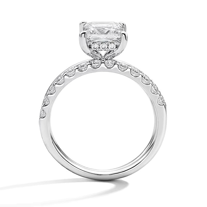 2.0 CT. TW Princess-Cut Lab-Grown Diamond Bridal Set in 14K White Gold (F/VS2)