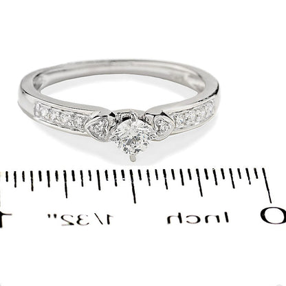 0.2 CT. TW Diamond Promise Ring in 10K White Gold