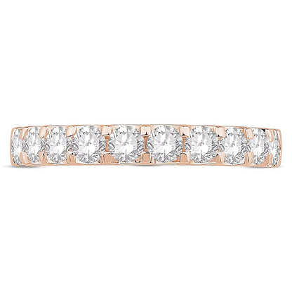 0.88 CT. TW Diamond Ten Stone Anniversary Band in 10K Rose Gold