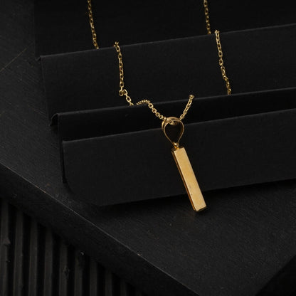 14K Yellow Gold Classic Initial I Necklace