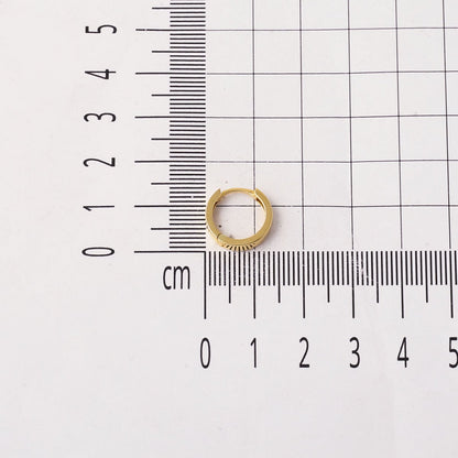 14K Yellow Gold Classic Hoop Earrings
