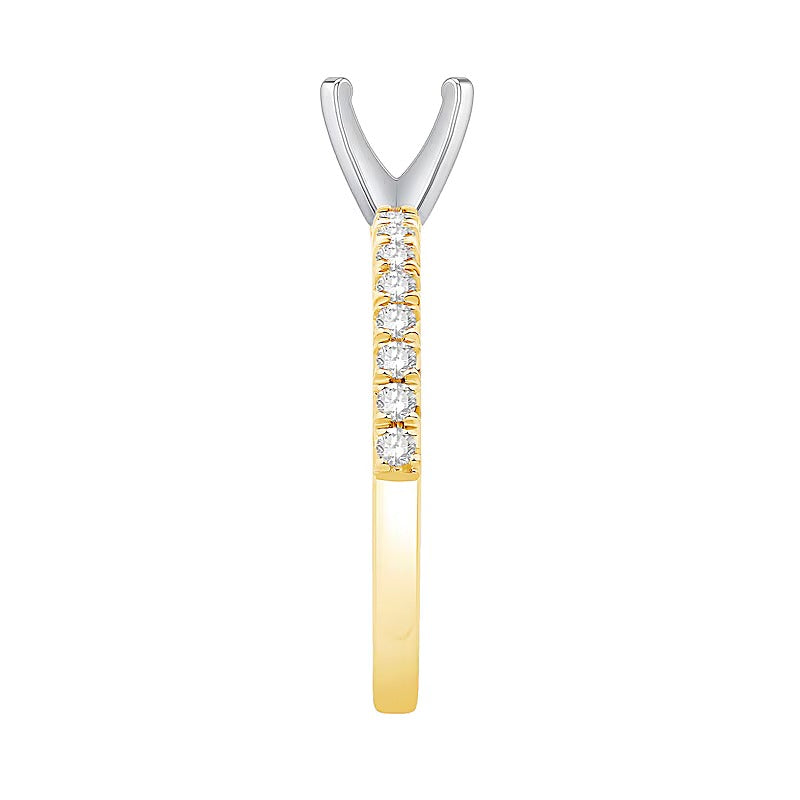 0.33 CT. TW Diamond Solitaire Semi Mount in 14K Gold