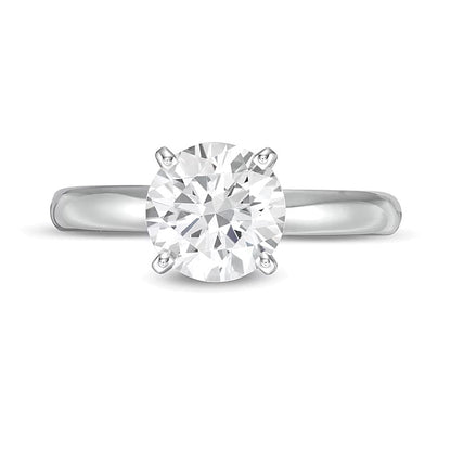 1.5 CT. Lab-Grown Diamond Solitaire Engagement Ring in 14K White Gold (F/VS2)