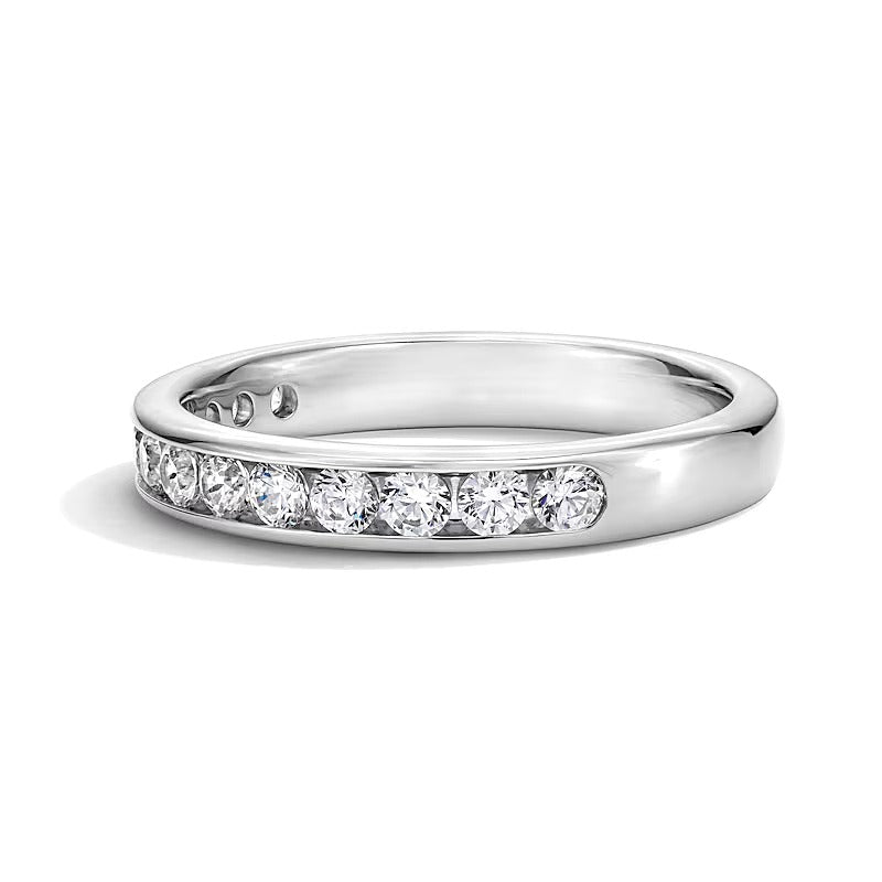 0.75 CT. TW Lab-Grown Diamond Channel-Set Anniversary Band in 10K White Gold (F/VS2)