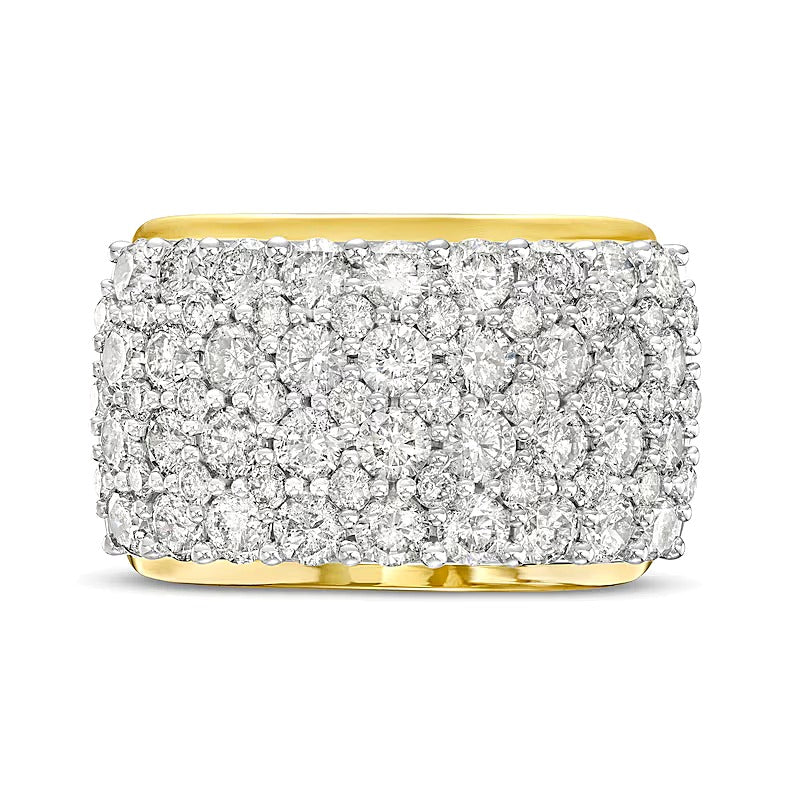 3.5 CT. TW Diamond Multi-Row Anniversary Band in 10K Gold