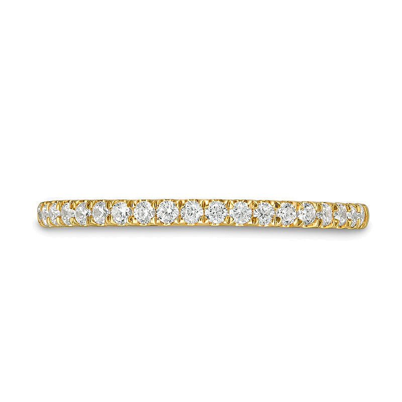 0.25 CT. TW Diamond Ribbon Wedding Band in 10K Gold
