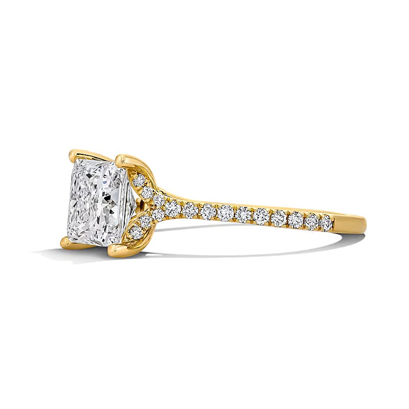 2.25 CT. TW Princess-Cut Lab-Grown Diamond Engagement Ring in 14K Gold (F/VS2)