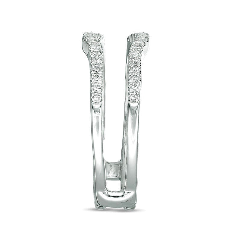 0.25 CT. TW Diamond Contour Solitaire Enhancer in 14K White Gold