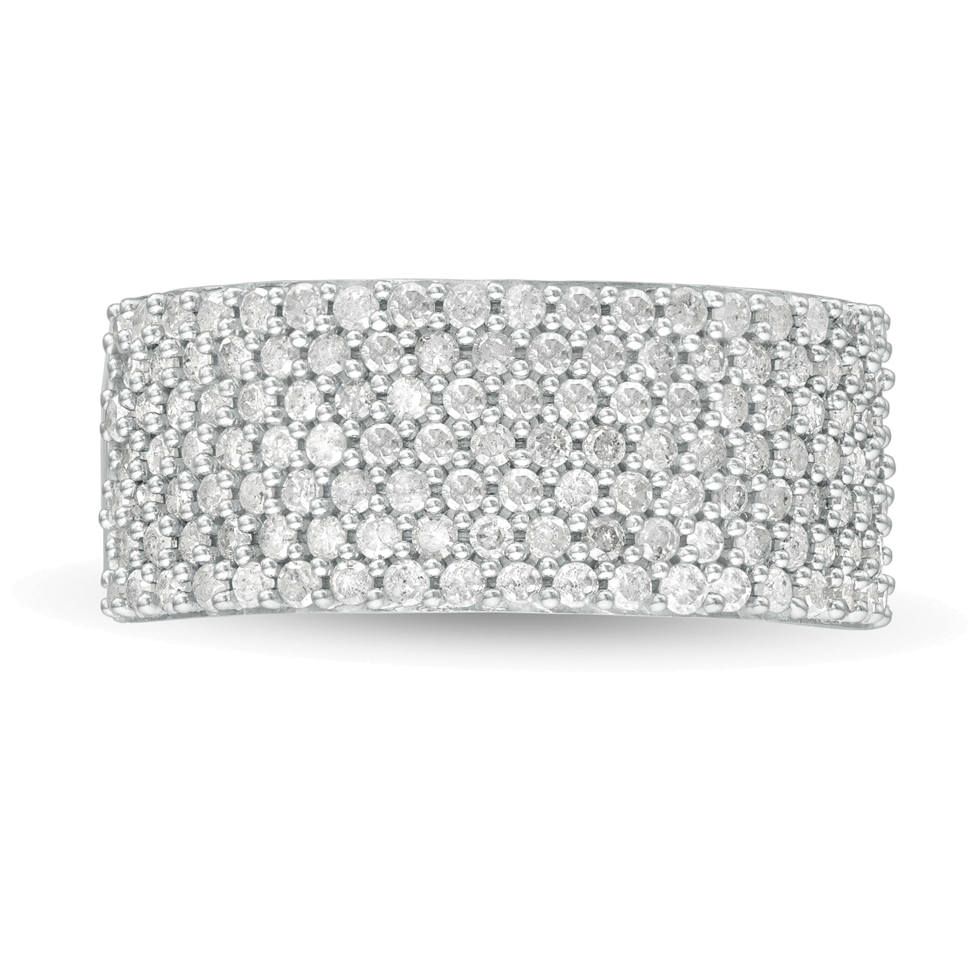 1.0 CT. TW Diamond Multi-Row Band in 10K Gold