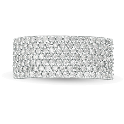 1.0 CT. TW Diamond Multi-Row Band in 10K Gold