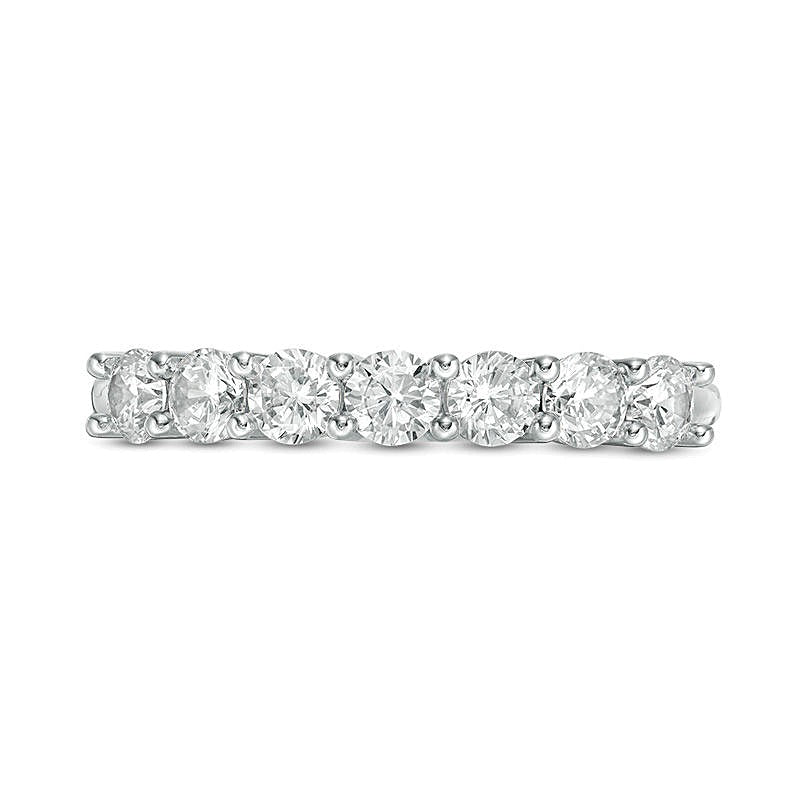 0.75 CT. TW Diamond Seven Stone Anniversary Band in 10K White Gold