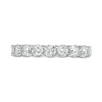 0.75 CT. TW Diamond Seven Stone Anniversary Band in 10K White Gold