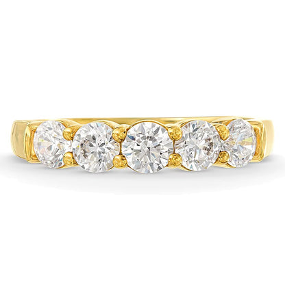 1.0 CT. TW Diamond Five Stone Anniversary Band in 14K Gold