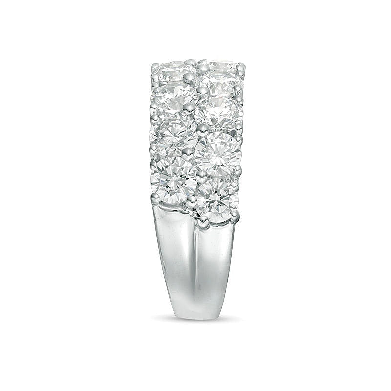3.0 CT. TW Diamond Double Row Anniversary Band in 10K White Gold