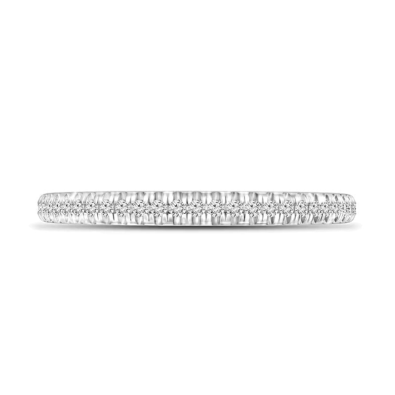 0.17 CT. TW Diamond Anniversary Band in 10K White Gold