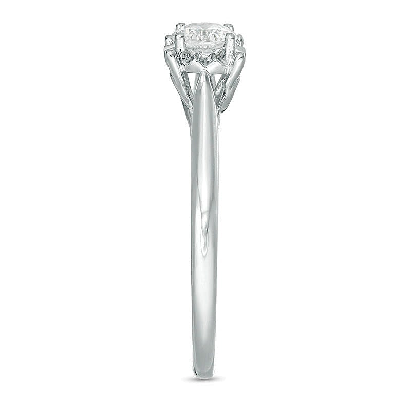 0.38 CT. Diamond Solitaire Engagement Ring in 10K White Gold