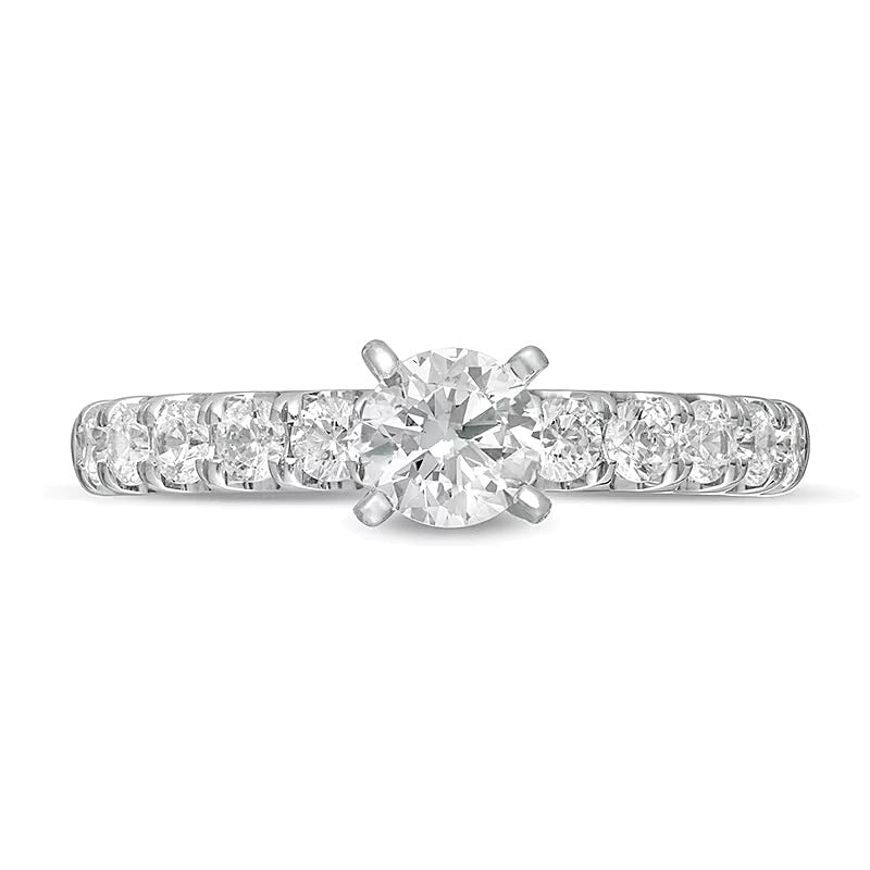 1.0 CT. TW Diamond Engagement Ring in 10K White Gold