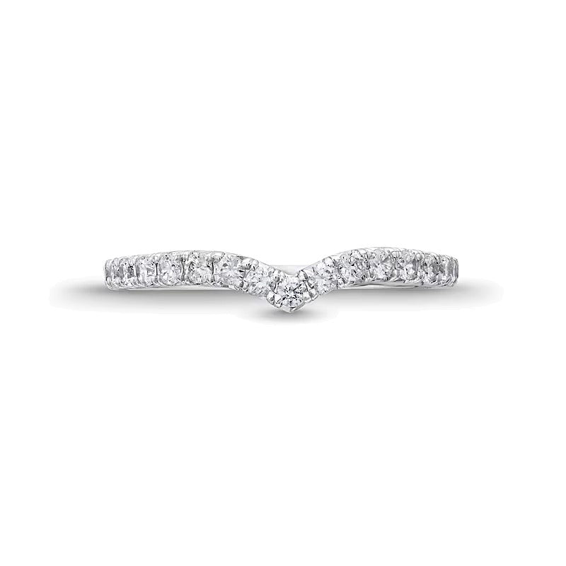 0.38 CT. TW Lab-Grown Diamond Contour Anniversary Band in 14K White Gold (F/VS2)