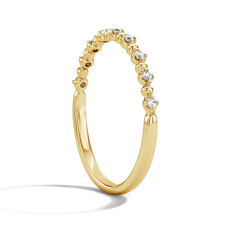 0.07 CT. TW Diamond Stackable Anniversary Band in 10K Gold