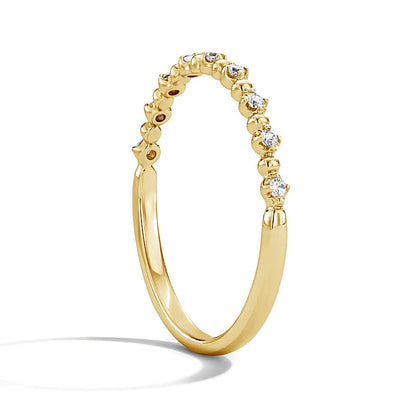 0.07 CT. TW Diamond Stackable Anniversary Band in 10K Gold