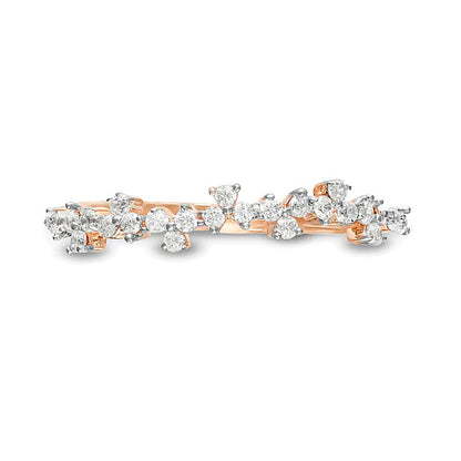0.25 CT. TW Diamond Scatter Anniversary Band in 10K Rose Gold