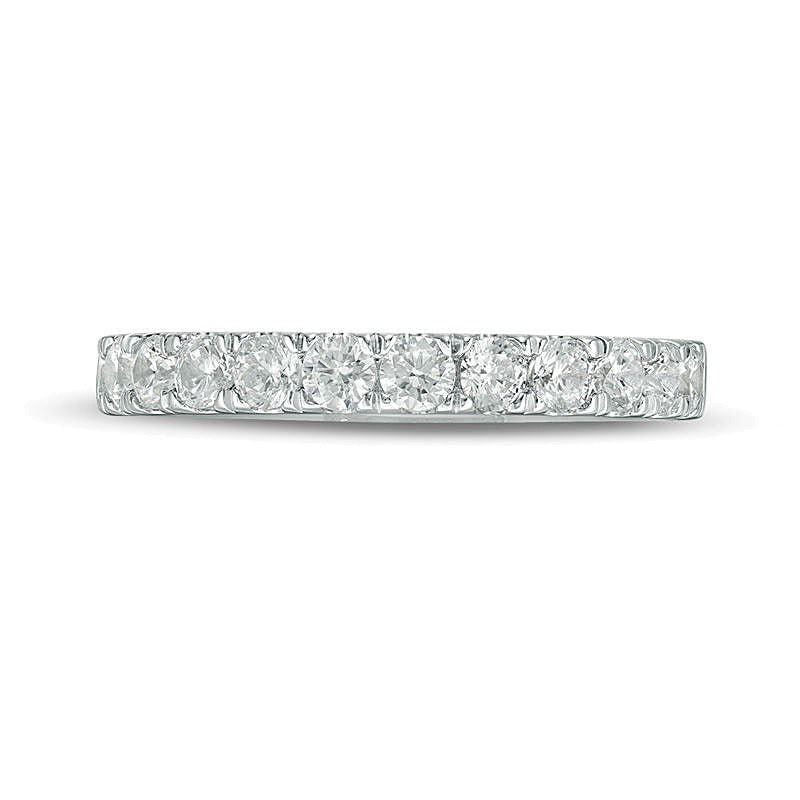 0.88 CT. TW Diamond Wedding Band in 10K White Gold