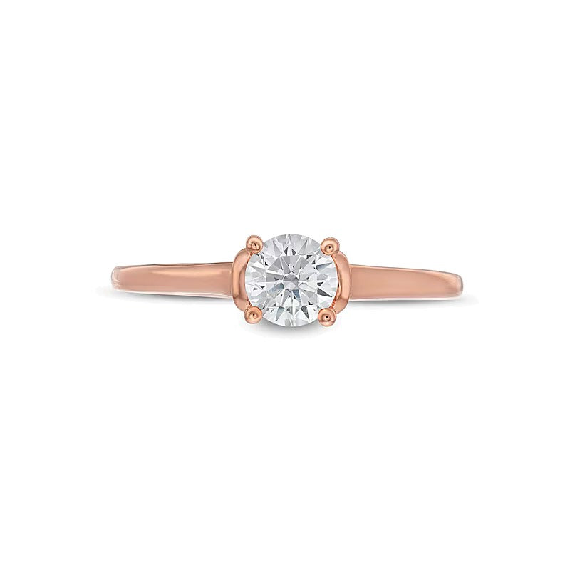 0.5 CT. Diamond Solitaire Engagement Ring in 14K Rose Gold